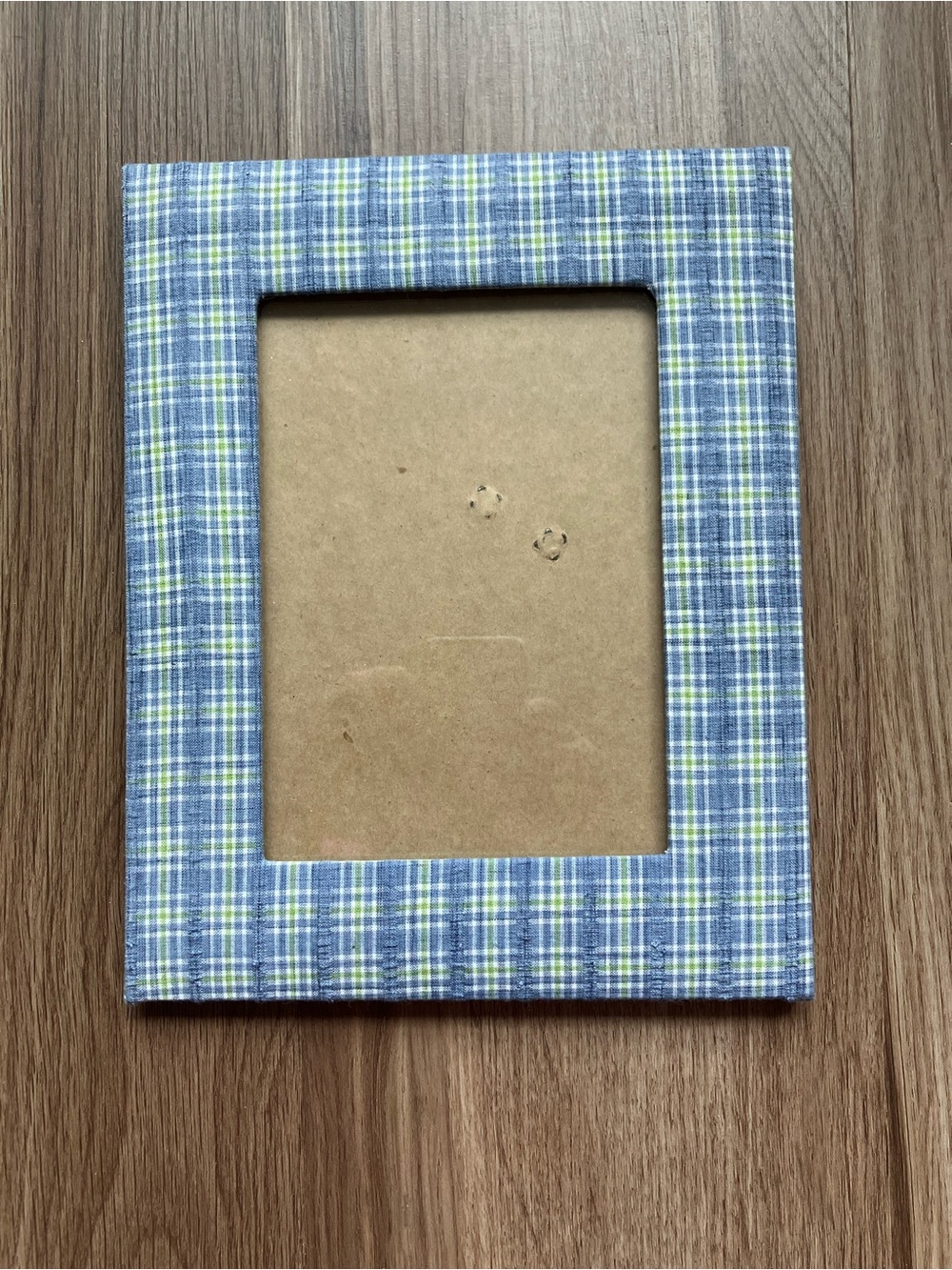 8x10 Blue and Green Plaid Photo Frame